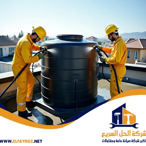 تنظيف خزانات المياه في القصيص