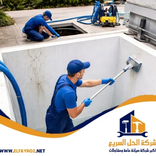 تنظيف خزانات في جبل علي